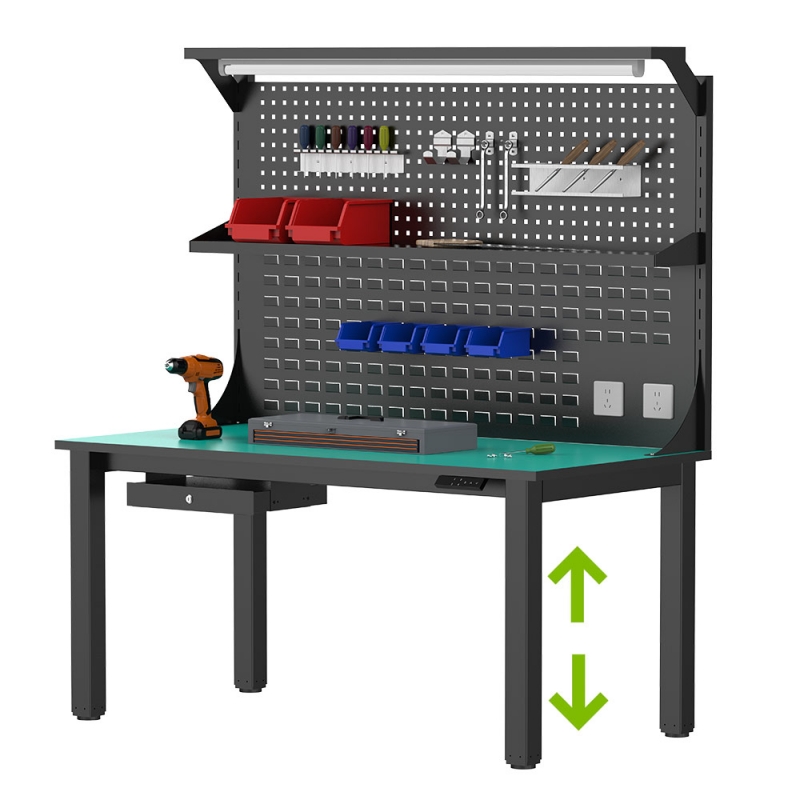 電動(dòng)高度可調(diào)節(jié)升降的防靜電工作臺(tái) 車(chē)間流水線(xiàn)打包操作臺(tái) 電子維修檢修臺(tái)CTT-F004-DM02-GZT